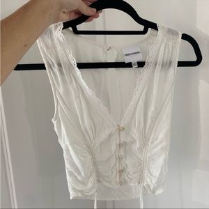 ***RESERVED*** boho white tank top